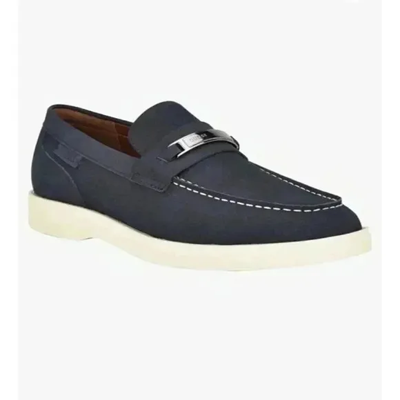 NEW Guess Men's Quido Blue Slip On Penny Loafer Size 10 NWT