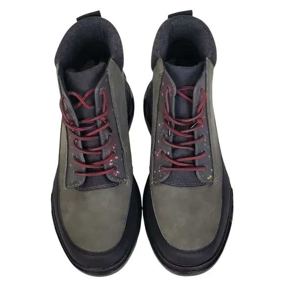 New Hey Dude duke eco shield lace up winter boots chocolate outdoor lightweight
