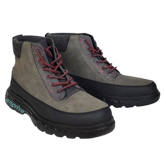 New Hey Dude duke eco shield lace up winter boots chocolate outdoor lightweight