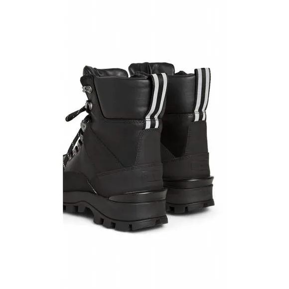 NEW HUNTER women's leather commando boot in black