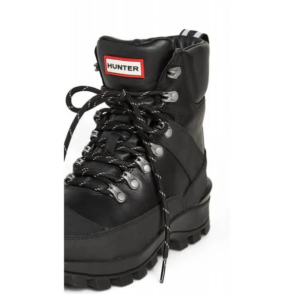 NEW HUNTER women's leather commando boot in black