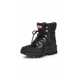 NEW HUNTER women's leather commando boot in black