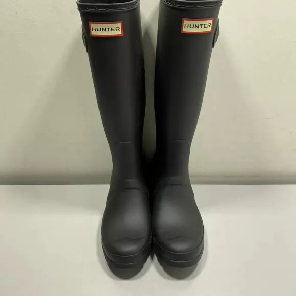 NEW HUNTER Womens Original Tall Boots Size 7 Waterproof Round Toe   Buckle