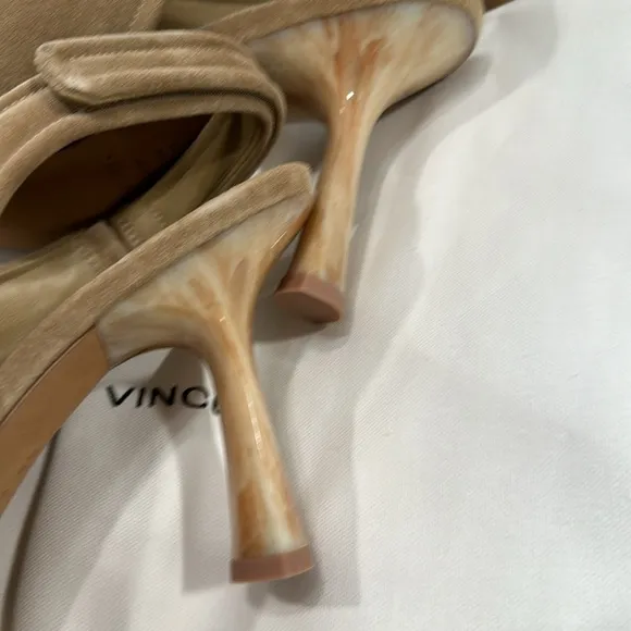 NEW in BOX! Vince Quest in Dune Leather Slingback Sandals reg $350 with Dust Bag
