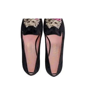 NEW KATE SPADE leader black velvet in black