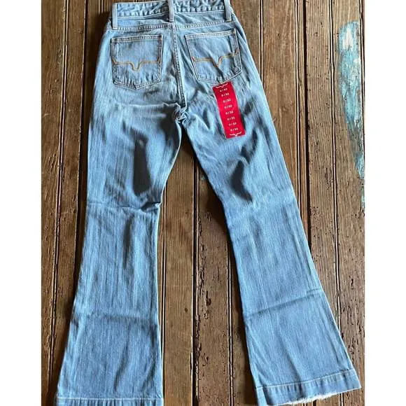 NEW KIMES jennifer sugar fade flare jeans in denim