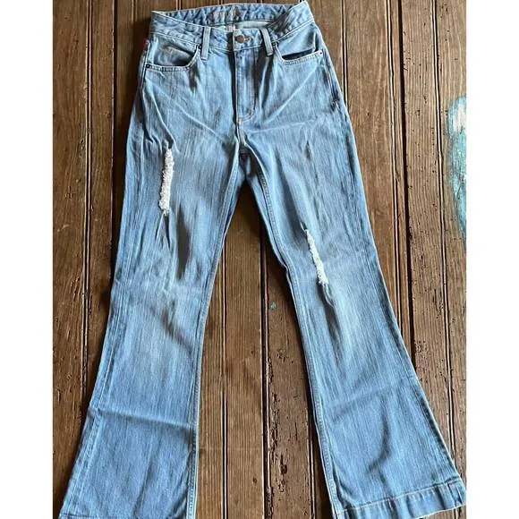 NEW KIMES jennifer sugar fade flare jeans in denim