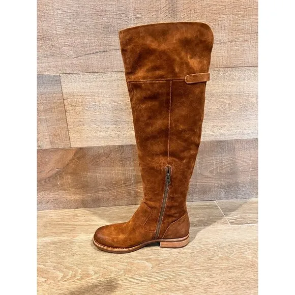NEW KORK- EASE Addison Rust Tobacco Distressed BOOTS SIZE 6.5