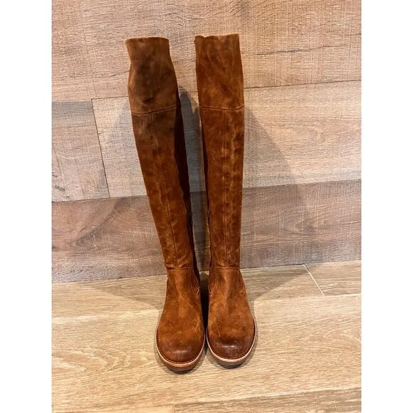 NEW KORK- EASE Addison Rust Tobacco Distressed BOOTS SIZE 6.5
