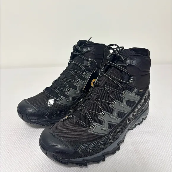 New La Sportiva Ultra Raptor II Mid Wide GORE-TEX Boots Black Men’s Size: 12