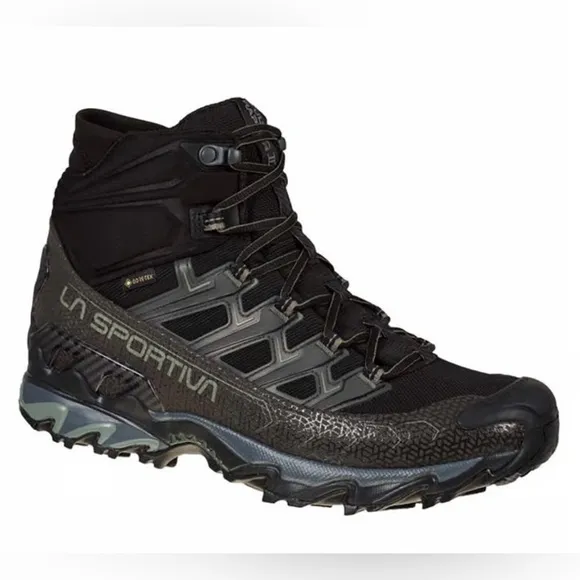 New La Sportiva Ultra Raptor II Mid Wide GORE-TEX Boots Black Men’s Size: 12