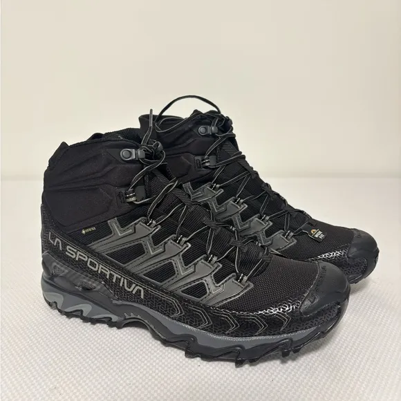 New La Sportiva Ultra Raptor II Mid Wide GORE-TEX Boots Black Men’s Size: 12