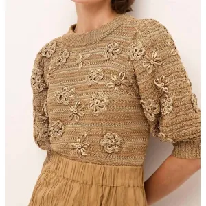 NEW MARIE OLIVER ellison sweater in luster