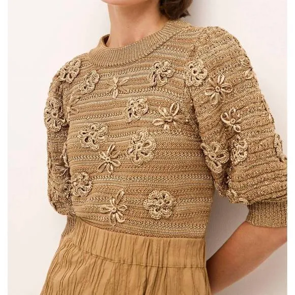 NEW MARIE OLIVER ellison sweater in luster