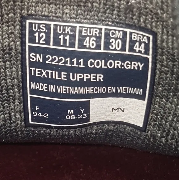 New Mark Nason Garian Knit Grey Sneakers Sz 12