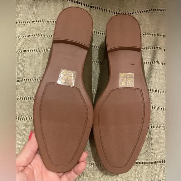 NEW - Market &amp; Spruce Abrina loafer shoe flat olive green twist braid slip-on