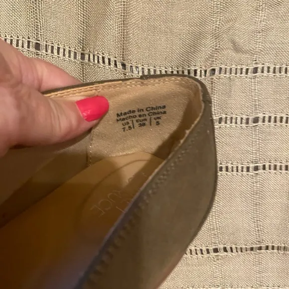 NEW - Market &amp; Spruce Abrina loafer shoe flat olive green twist braid slip-on
