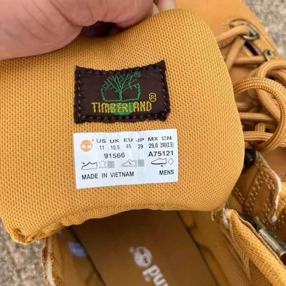 NEW Men TIMBERLAND EURO HIKER MID HIKING BOOTS Wheat Nubuck (TB0 91566 231)