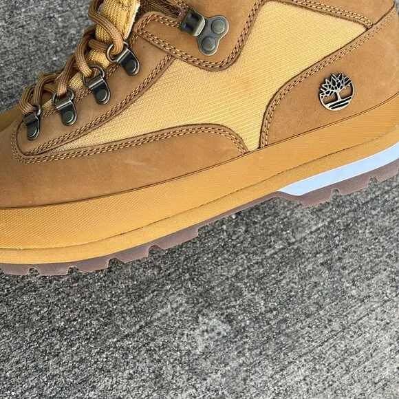 NEW Men TIMBERLAND EURO HIKER MID HIKING BOOTS Wheat Nubuck (TB0 91566 231)