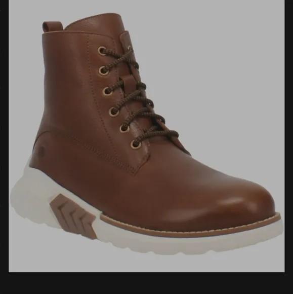 NEW Mens Brown Leather Boots