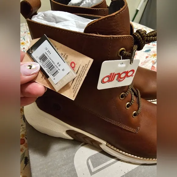 NEW Mens Brown Leather Boots