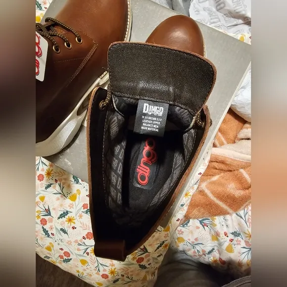 NEW Mens Brown Leather Boots