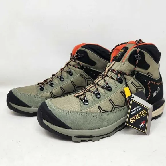 New men's US 9 Asolo Falcon EVO GV Gore-Tex hiking boots Dry Weeds Trance Buzz