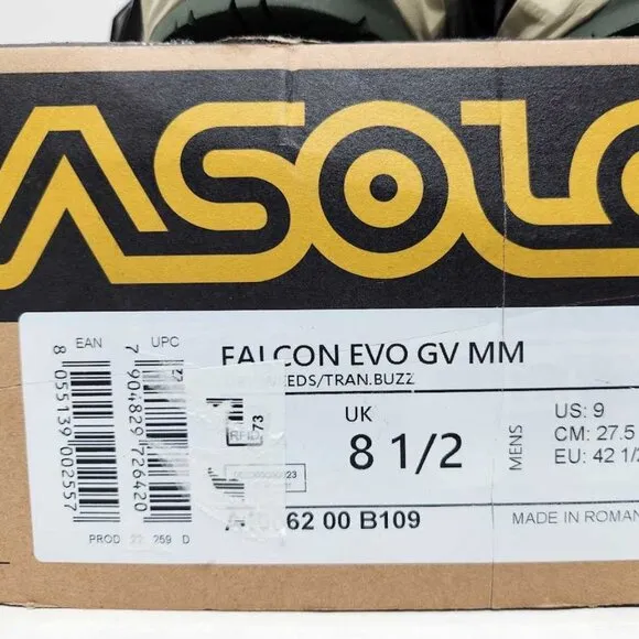 New men's US 9 Asolo Falcon EVO GV Gore-Tex hiking boots Dry Weeds Trance Buzz