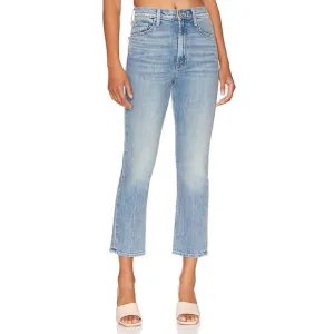 NEW MOTHER high waisted rider ankle jeans in salt of the earth