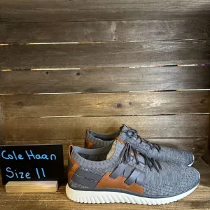 New NIB Mens Cole Haan GrandMotion Gray Stitchlite Knit Shoes Sneakers Size 11 M