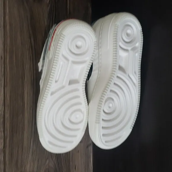 New Nike AF1 Shadow White Quilted Air Force 1 Sneakers 7.5 Streetwear Casual