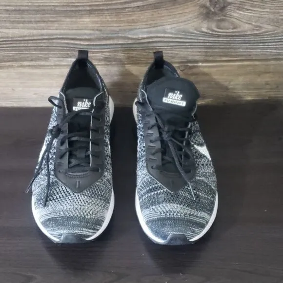New Nike Air Max Flyknit Racer Black White Oreo Sneakers