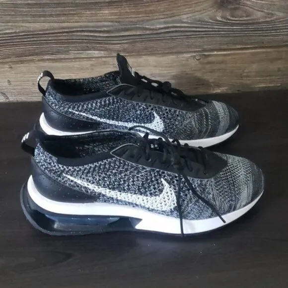 New Nike Air Max Flyknit Racer Black White Oreo Sneakers