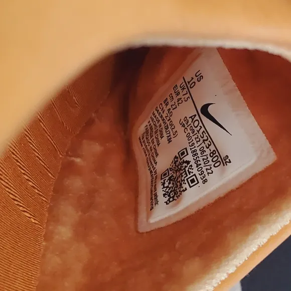 NEW Nike Womens Air Force 1 Lover XX Leather Mules Cinder Orange SZ 10