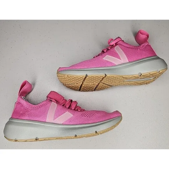 New NWOB Women's Veja Rick Owens Running Style 2- Knit Pink/Gray Women's Size 6