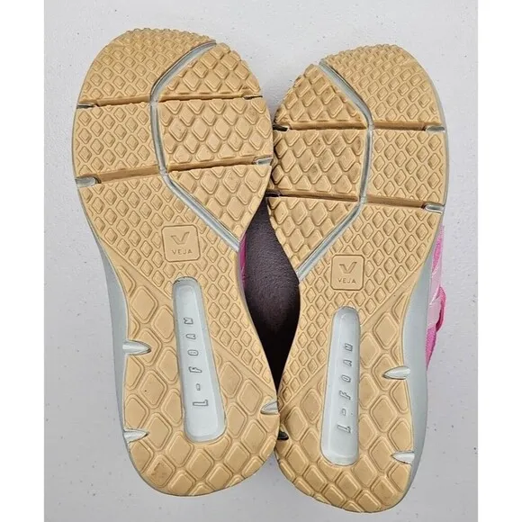 New NWOB Women's Veja Rick Owens Running Style 2- Knit Pink/Gray Women's Size 6