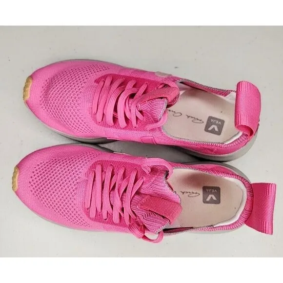 New NWOB Women's Veja Rick Owens Running Style 2- Knit Pink/Gray Women's Size 6