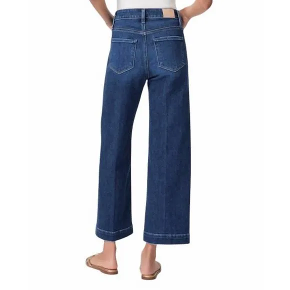 NEW PAIGE anessa wide leg jeans in foreign film