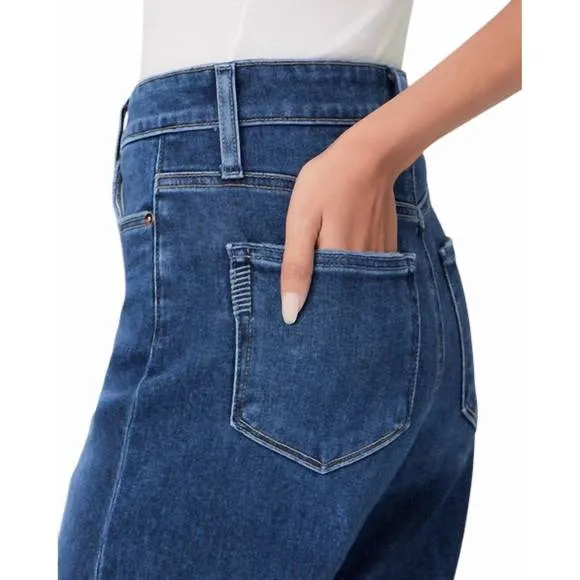 NEW PAIGE anessa wide leg jeans in foreign film