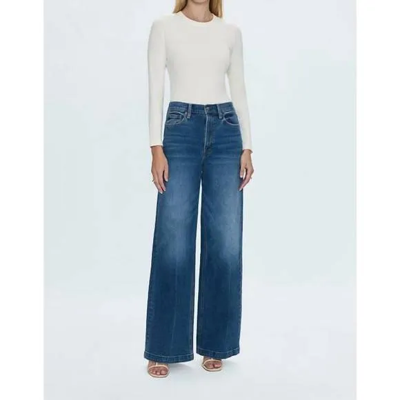 NEW PISTOLA lana high rise ultra wide jean in cider