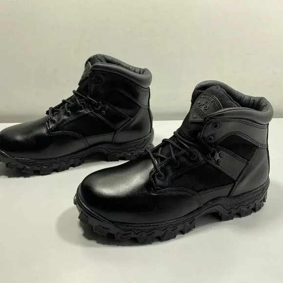 NEW ROCKY Mens Alpha Force Boots Size 9M Waterproof Ankle Lace-Up Durable Black