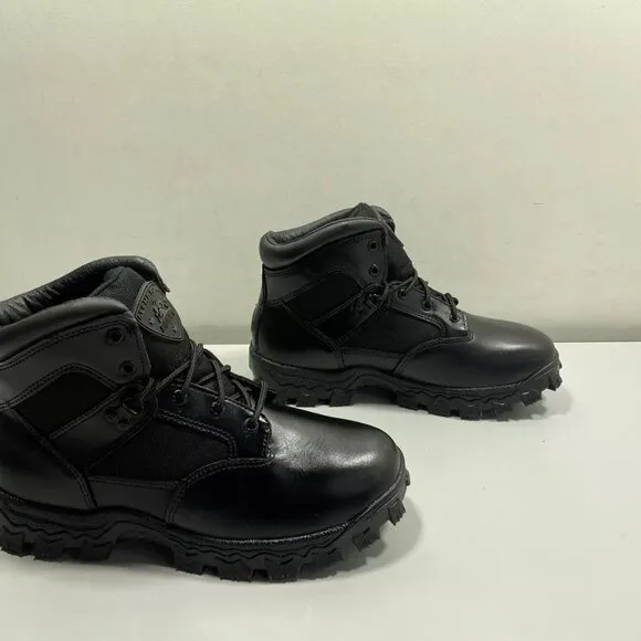 NEW ROCKY Mens Alpha Force Boots Size 9M Waterproof Ankle Lace-Up Durable Black