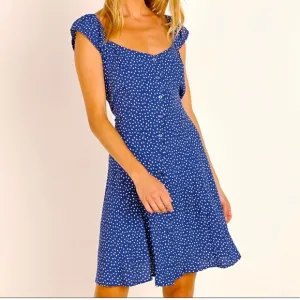 New Rolla’s Erin Mini Tulips Button Front Short Sleeves Fit Flare Dress