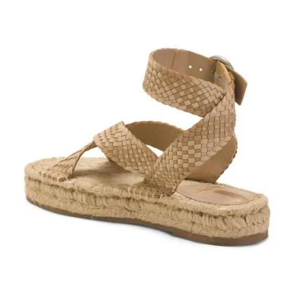 NEW SAM EDELMAN Dakota Braided Leather Sandals Natural color for women 252