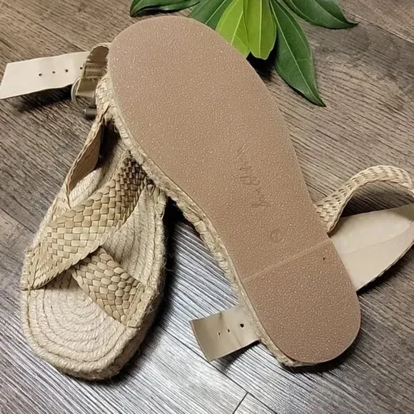 NEW SAM EDELMAN Dakota Braided Leather Sandals Natural color for women 252