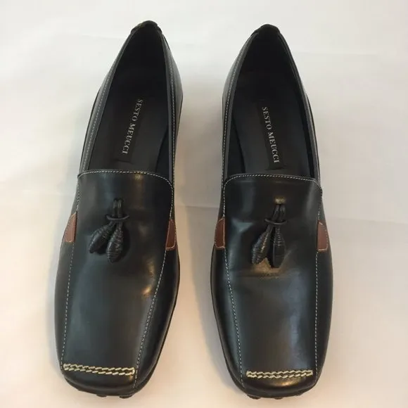 NEW Sesto Meucci Italian Leather Driving Moc/Loafers