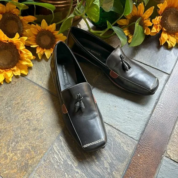 NEW Sesto Meucci Italian Leather Driving Moc/Loafers