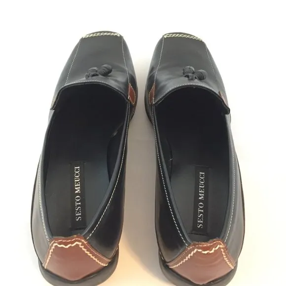 NEW Sesto Meucci Italian Leather Driving Moc/Loafers