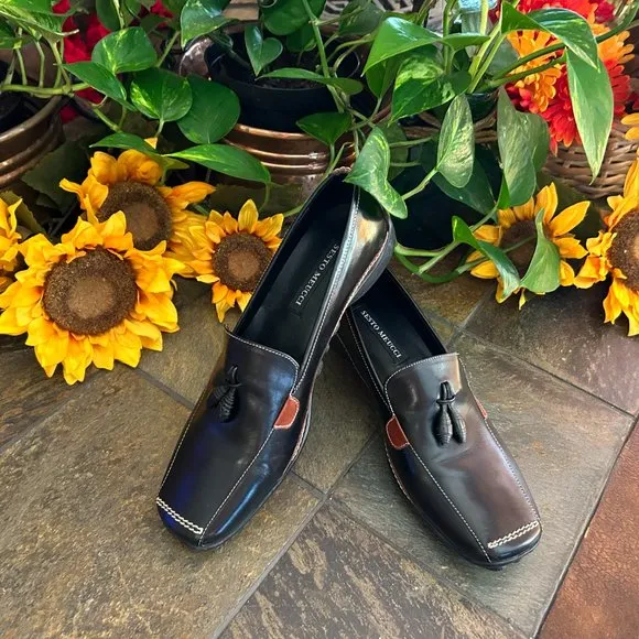 NEW Sesto Meucci Italian Leather Driving Moc/Loafers