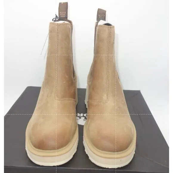 NEW Sorel Women's 7  Hi-Line Heel Chelsea Waterproof Boots Umber Brown